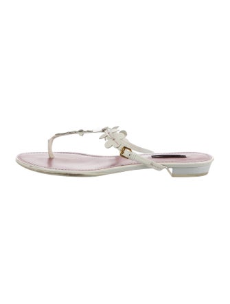 Louis Vuitton LV Monogram Rubber Flip Flops