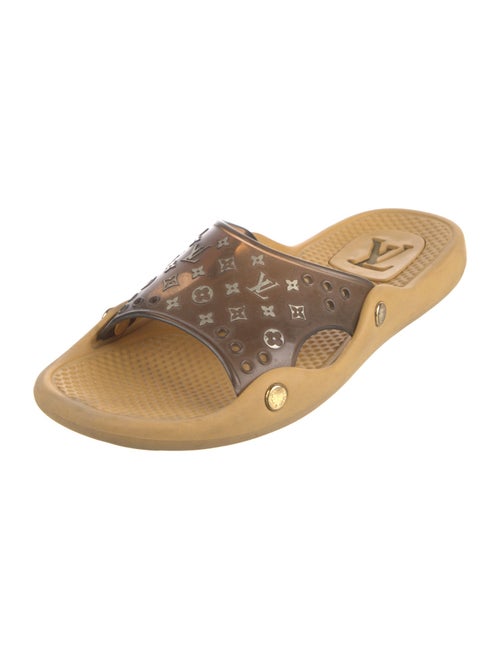 Louis Vuitton LV Monogram Rubber Slides