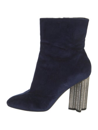 Louis Vuitton Velvet Colorblock Pattern Boots