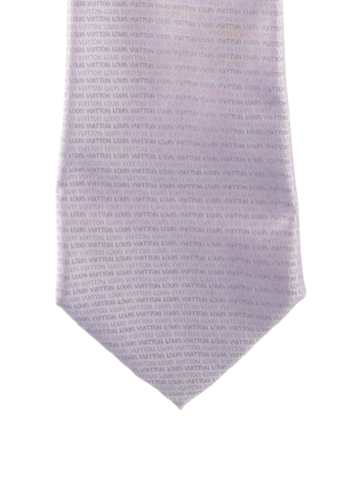 Louis Vuitton Pattern Print Silk Tie