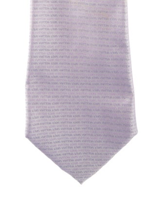 Louis Vuitton Pattern Print Silk Tie