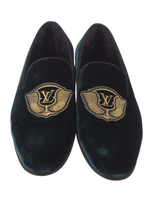 Louis Vuitton Graphic Print Embroidered Accent Loafers