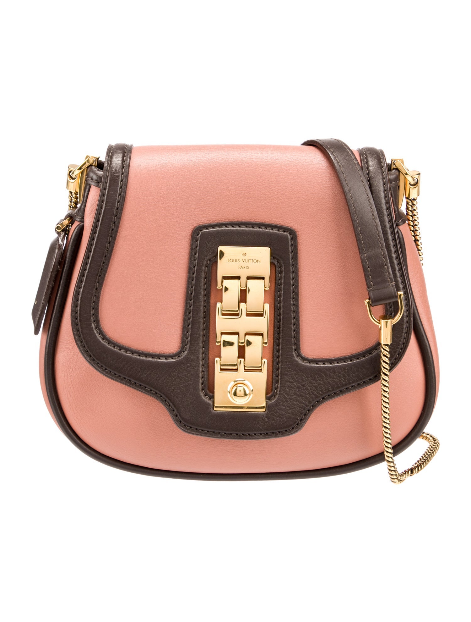 Louis Vuitton Leather Art Deco Trapezio Bag Small