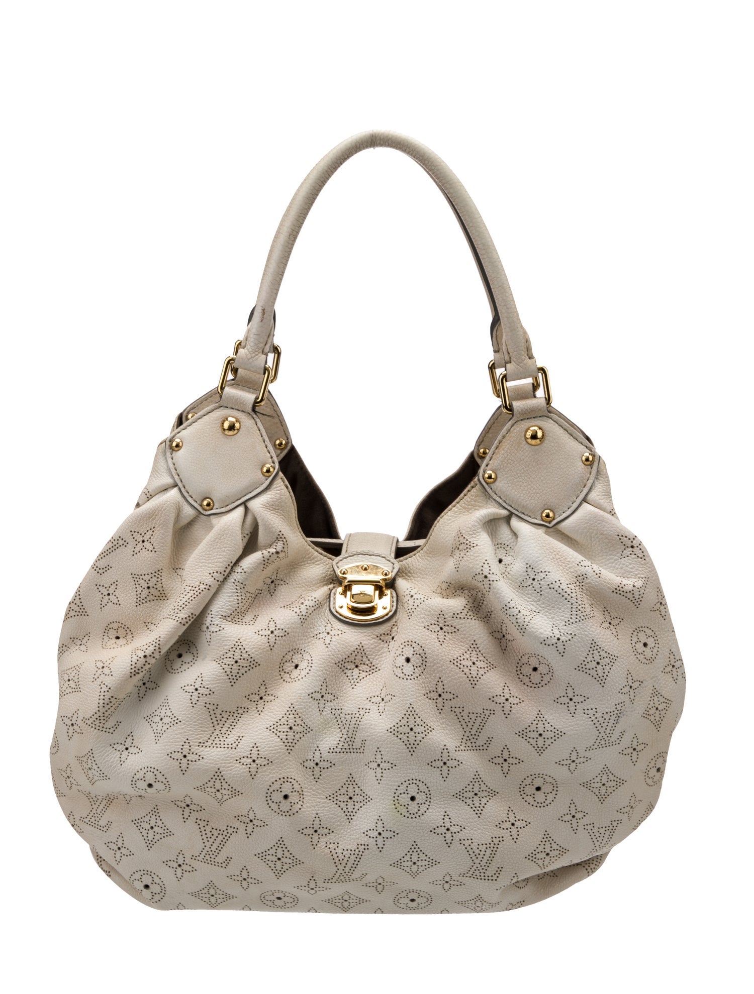 Louis Vuitton LV Monogram Mahina Hobo L Vintage
