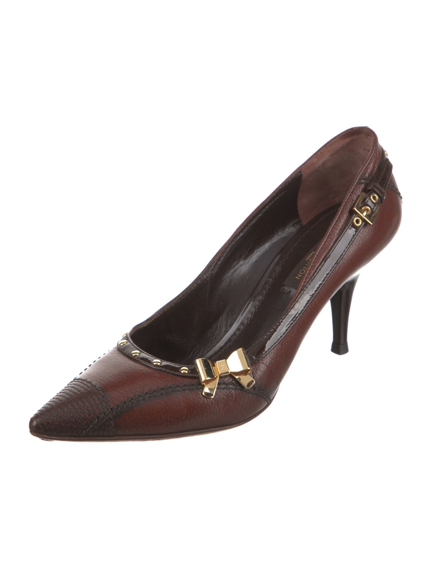Louis Vuitton LV Monogram Leather Pumps