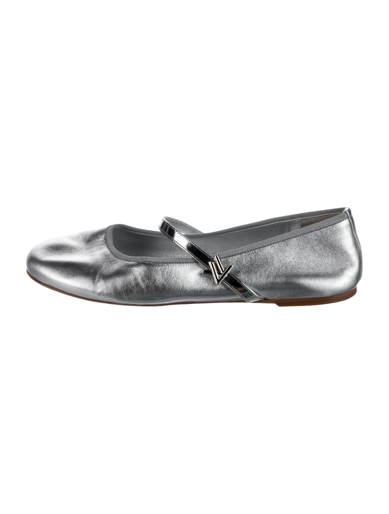 Louis Vuitton Leather Mary Jane Flats