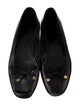 Louis Vuitton Leather Bow Accents Ballet Flats
