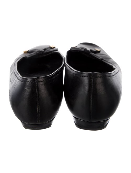 Louis Vuitton Leather Bow Accents Ballet Flats