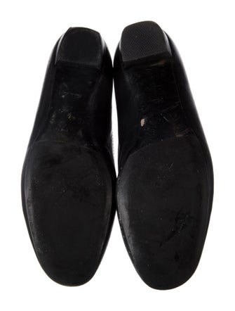 Louis Vuitton Leather Bow Accents Ballet Flats