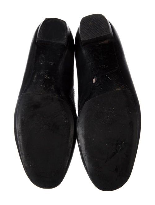 Louis Vuitton Leather Bow Accents Ballet Flats