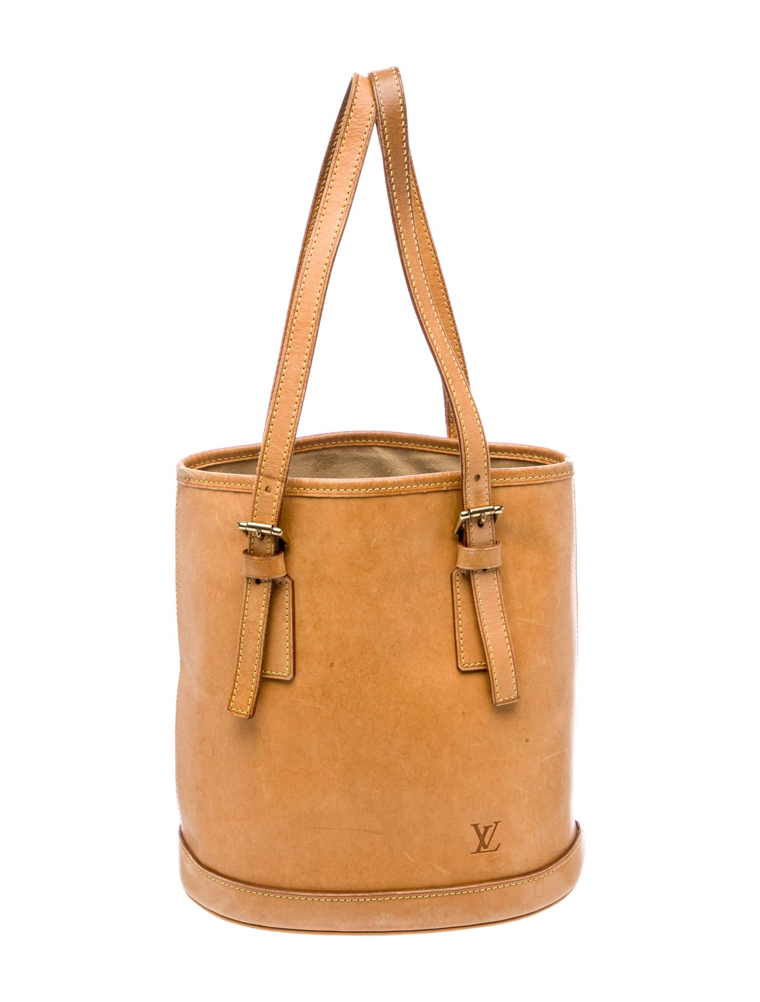 Louis Vuitton Leather Petit Bucket
