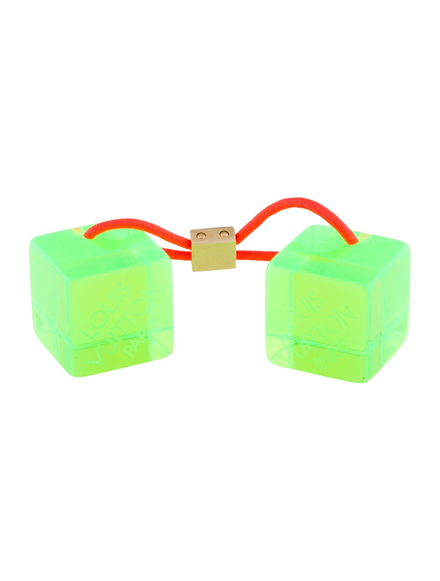 Louis Vuitton Signature Acrylic Cubes Hair Tie