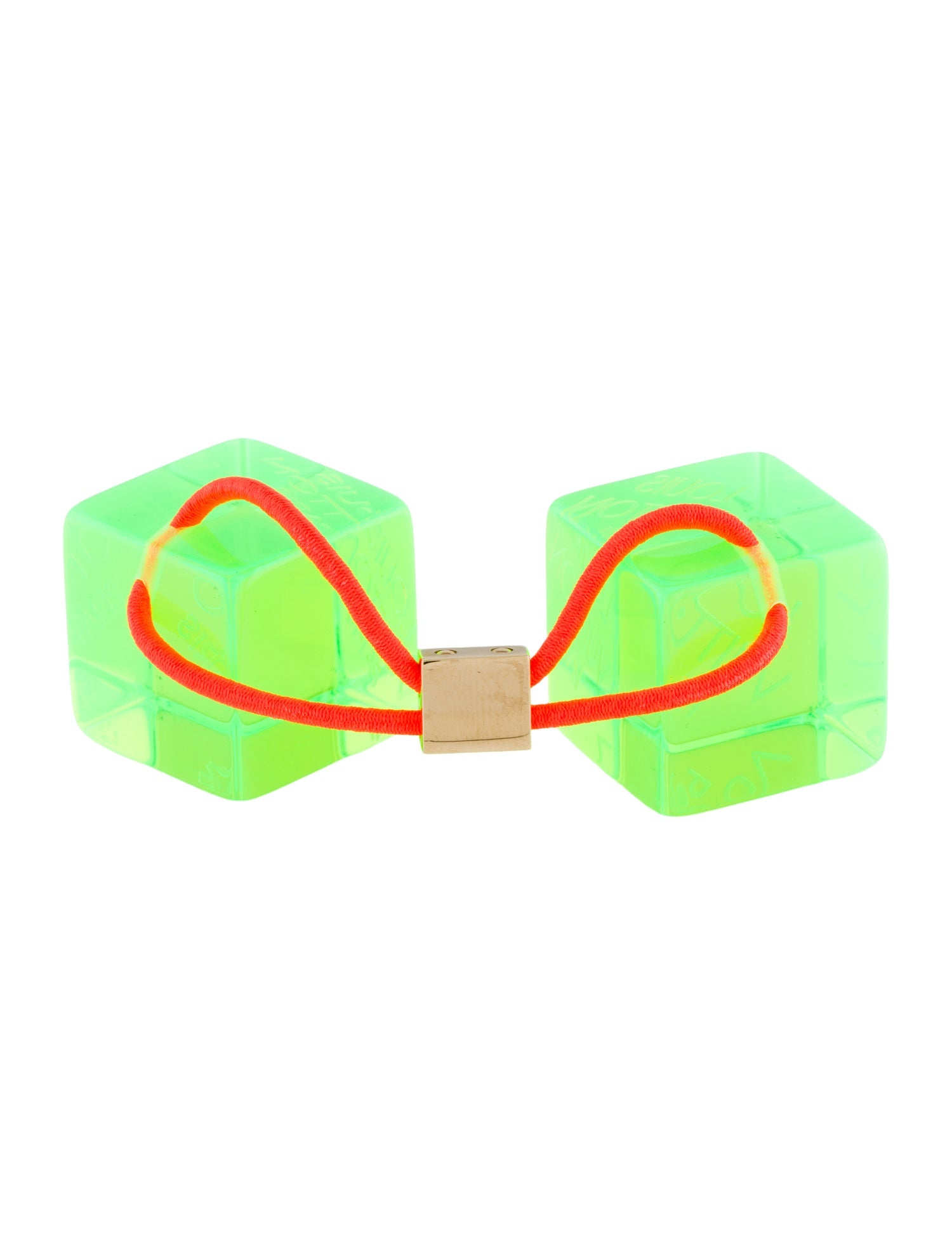 Louis Vuitton Signature Acrylic Cubes Hair Tie