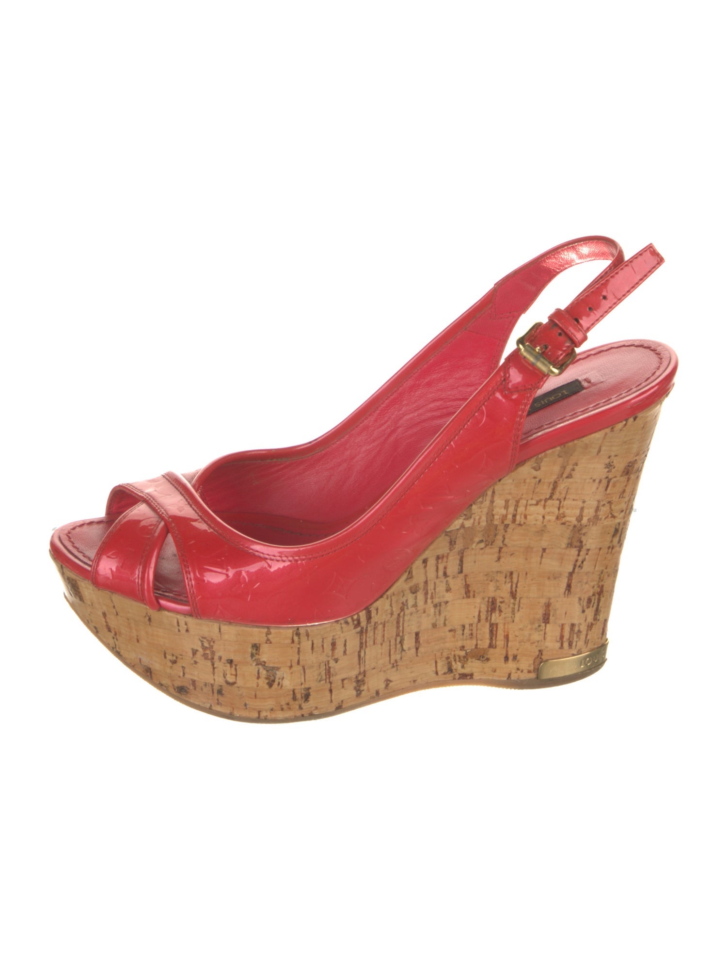 Louis Vuitton Patent Leather Slingback Pumps