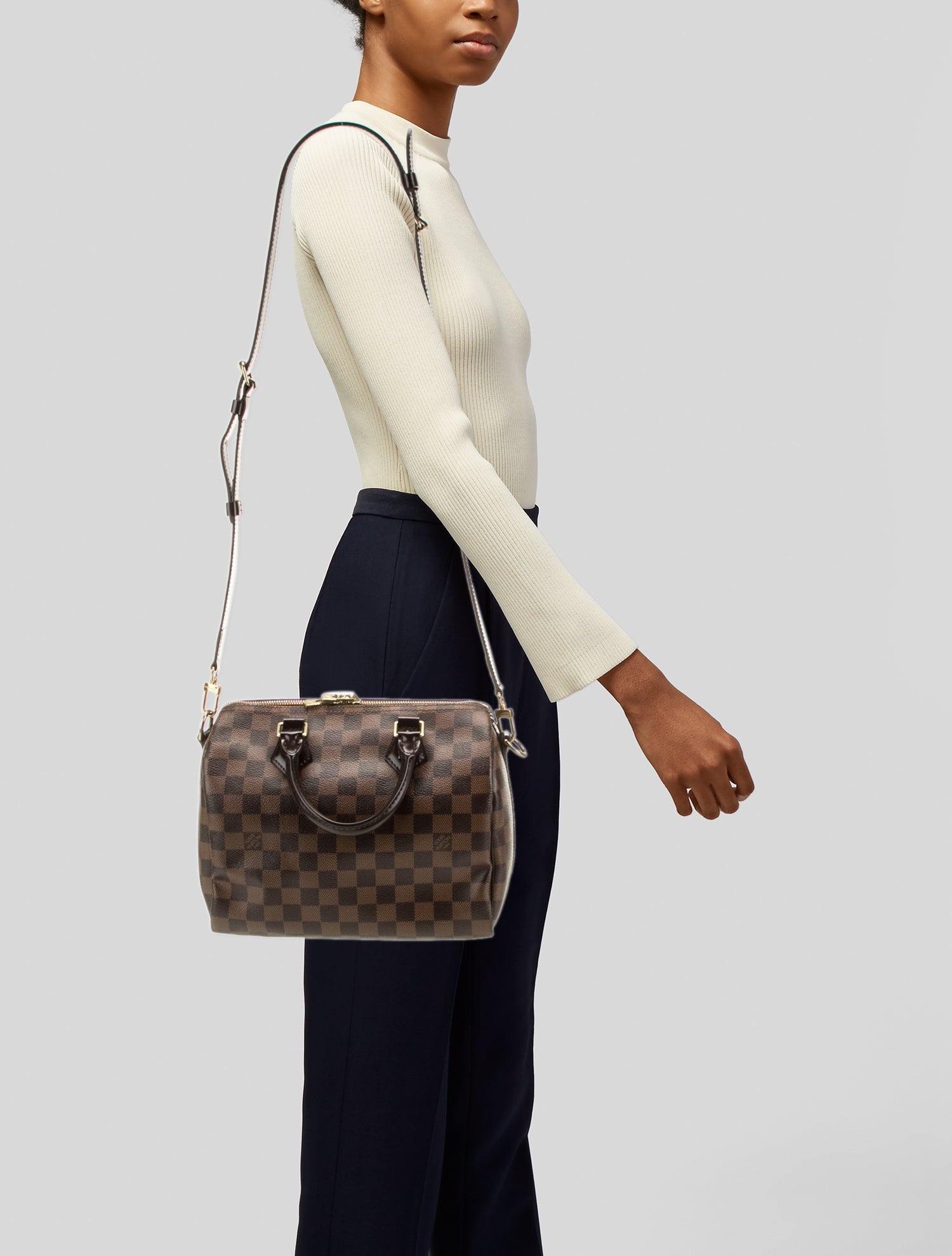 Louis Vuitton Damier Ebene Speedy Bandouliere