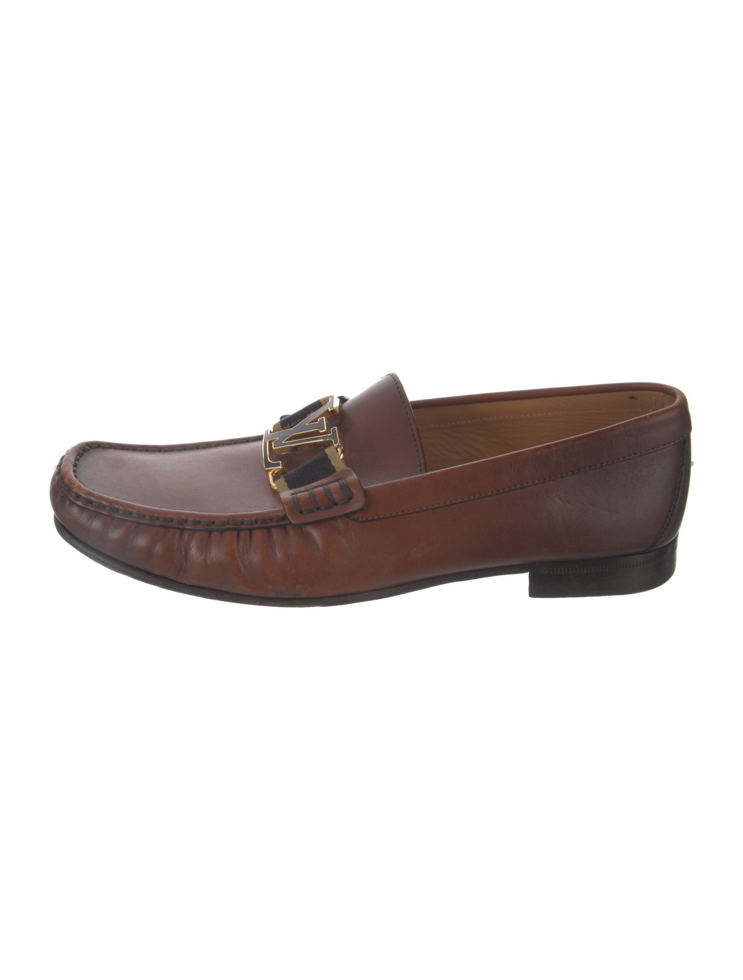 Louis Vuitton LV Monogram Leather Dress Loafers