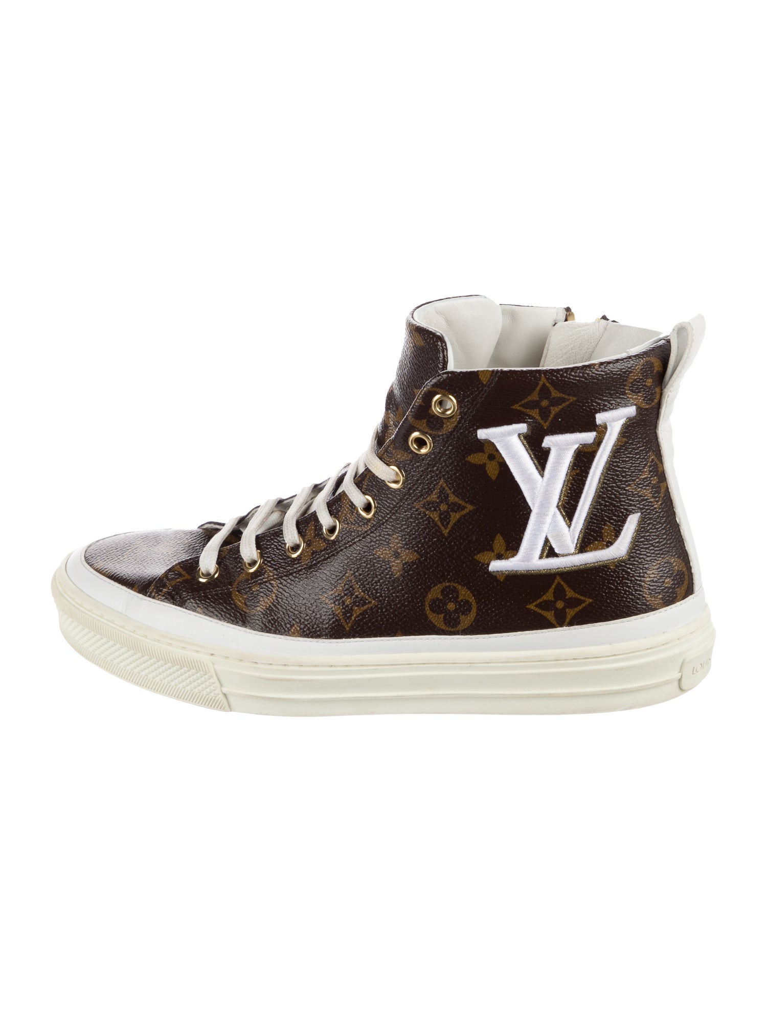 Louis Vuitton LV Monogram Embroidered Accent Sneakers