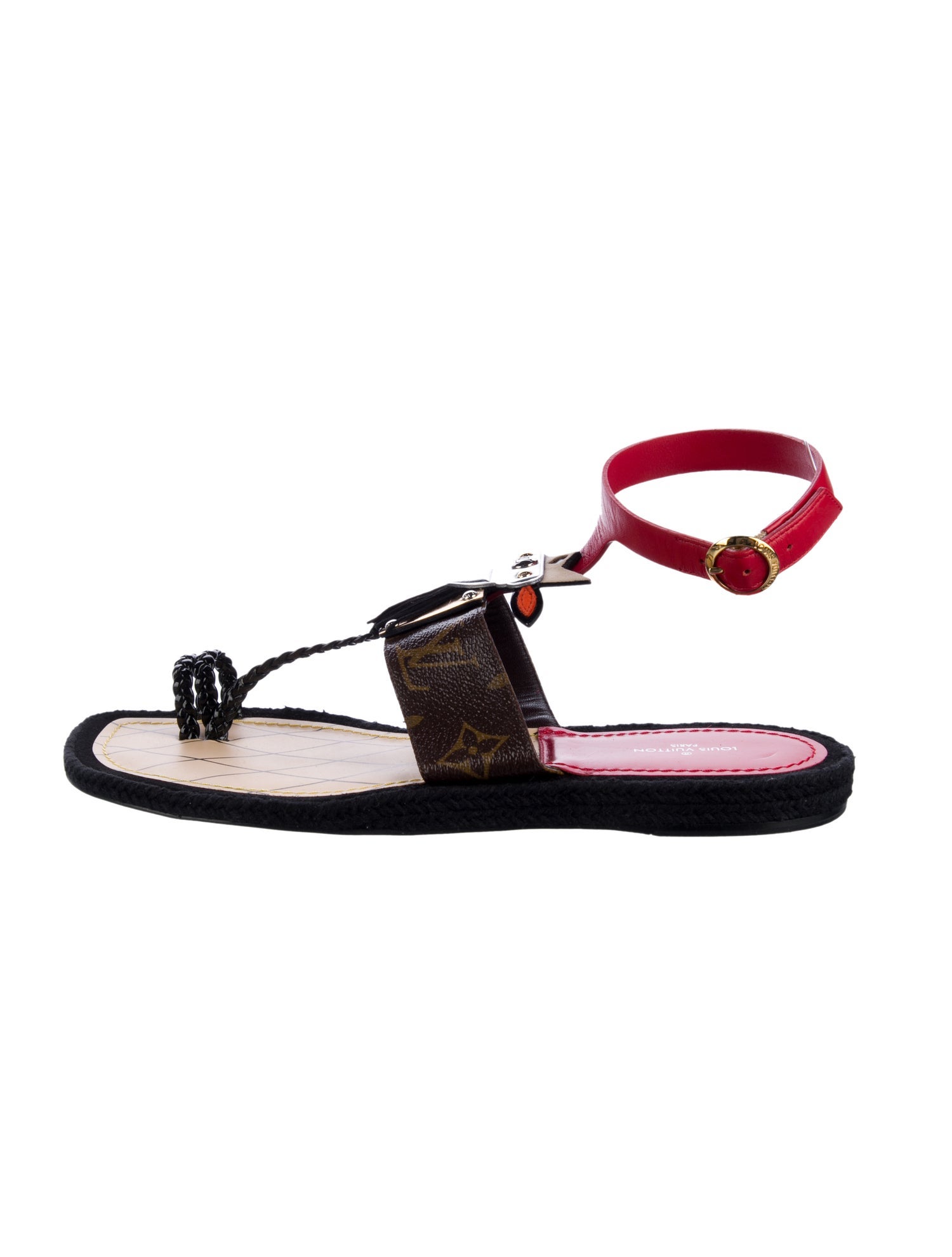 Louis Vuitton LV Monogram Leather Sandals