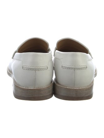 Louis Vuitton Leather Tassel Accents Loafers