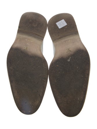 Louis Vuitton Leather Tassel Accents Loafers