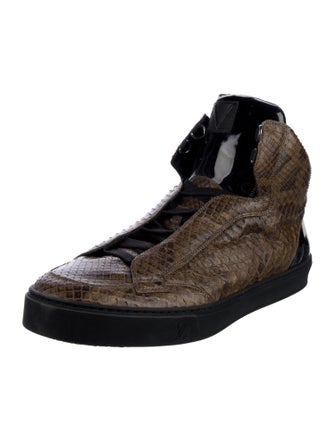 Louis Vuitton Snakeskin Animal Print Sneakers