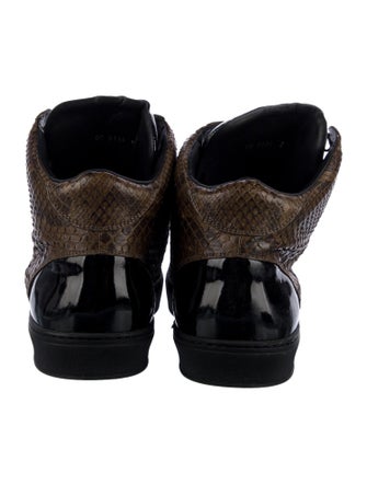 Louis Vuitton Snakeskin Animal Print Sneakers
