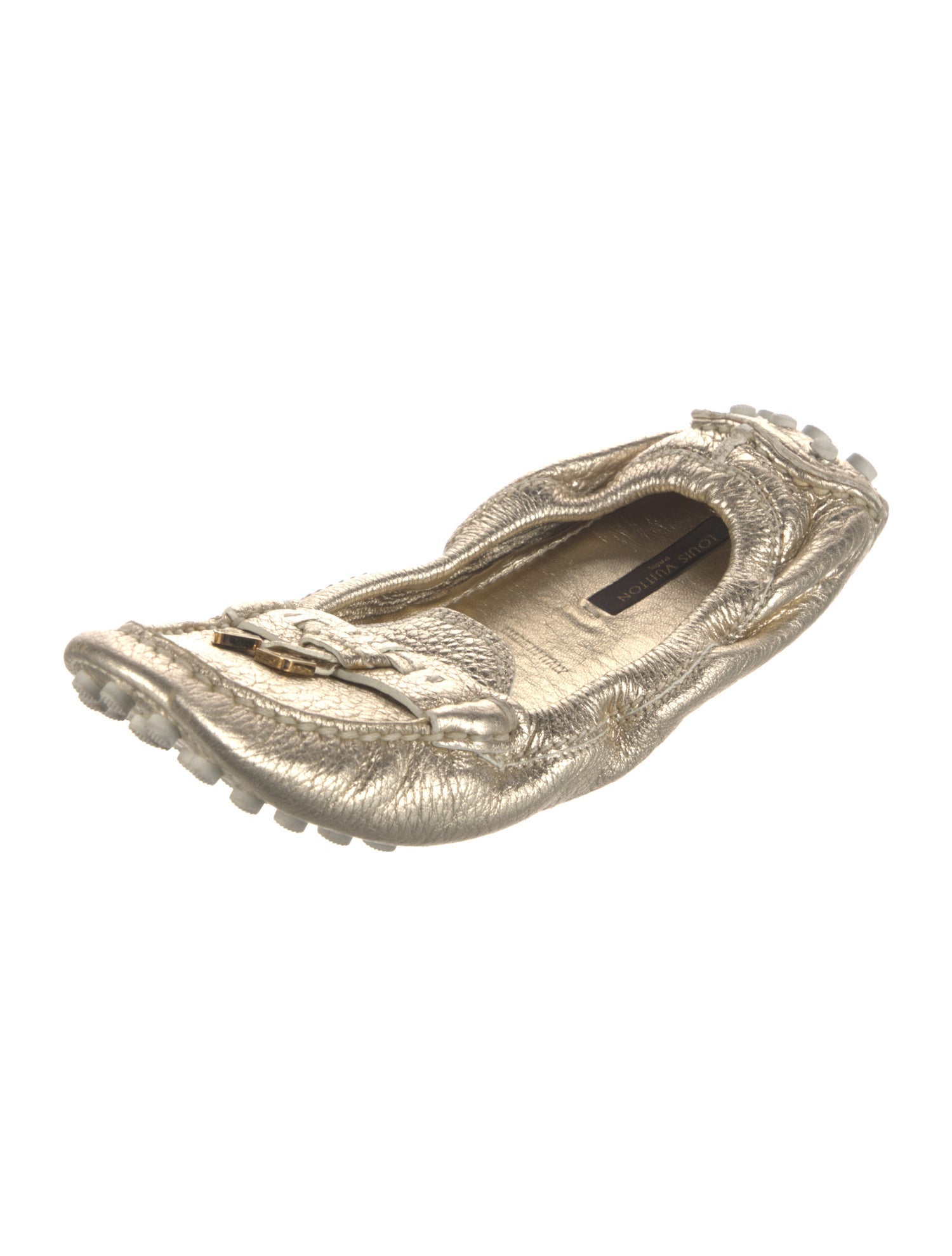 Louis Vuitton LV Monogram Leather Ballet Flats