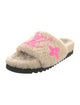 Louis Vuitton Shearling Printed Slides