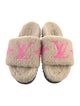 Louis Vuitton Shearling Printed Slides