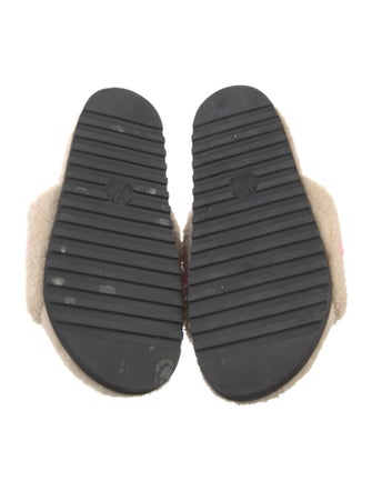 Louis Vuitton Shearling Printed Slides