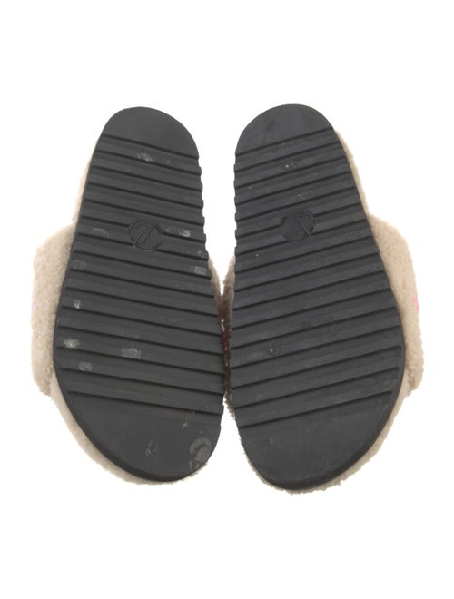 Louis Vuitton Shearling Printed Slides