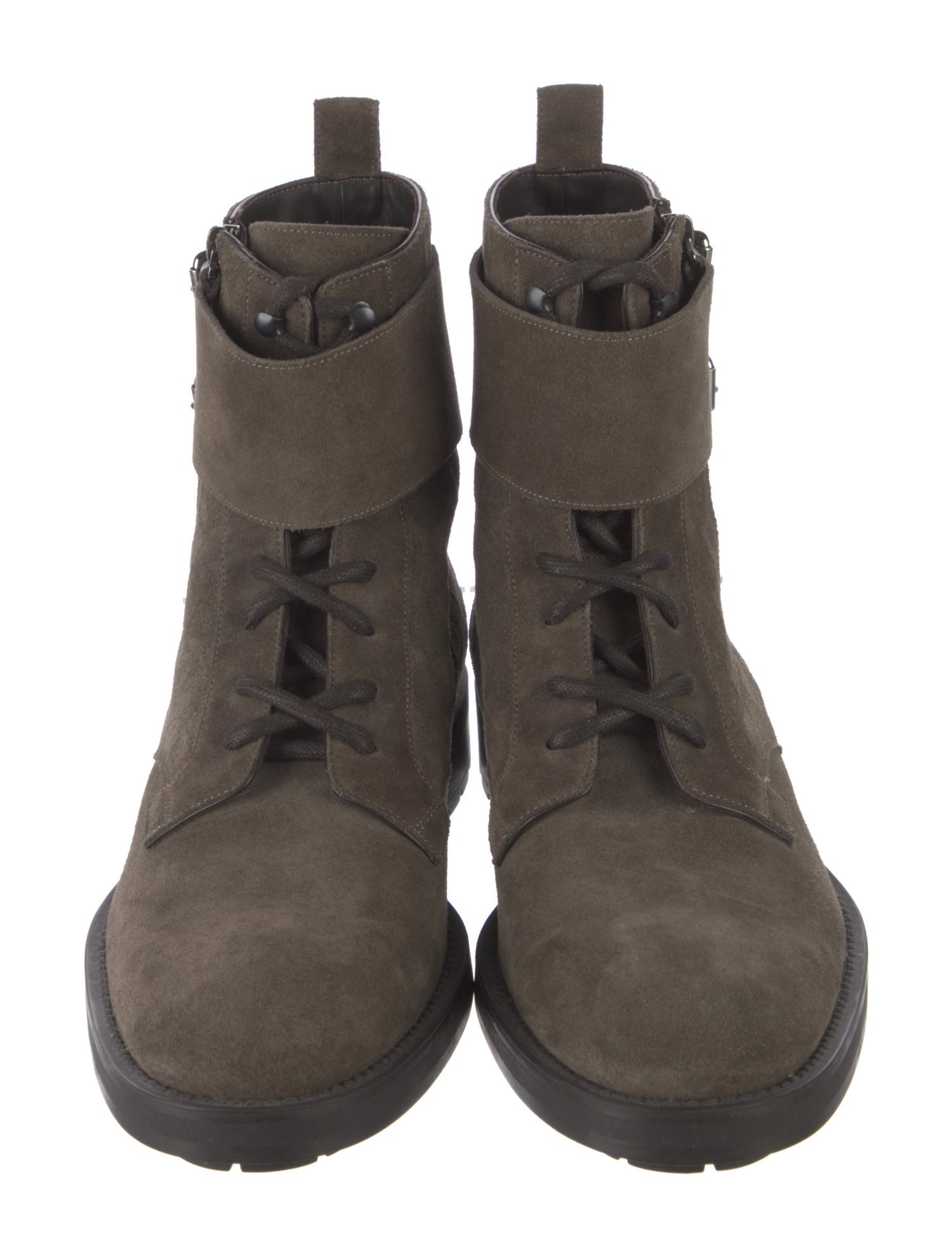Louis Vuitton Suede Lace-Up Boots