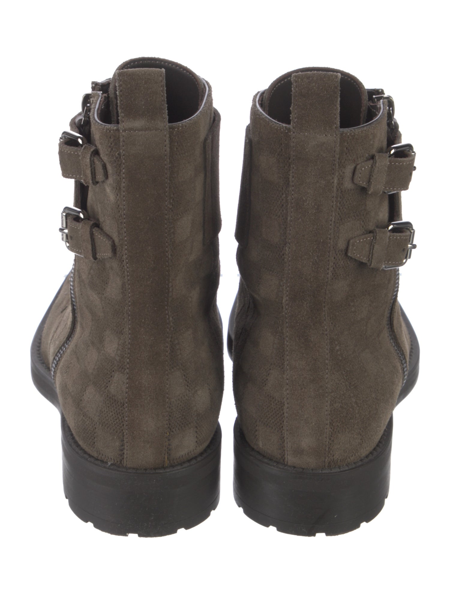 Louis Vuitton Suede Lace-Up Boots
