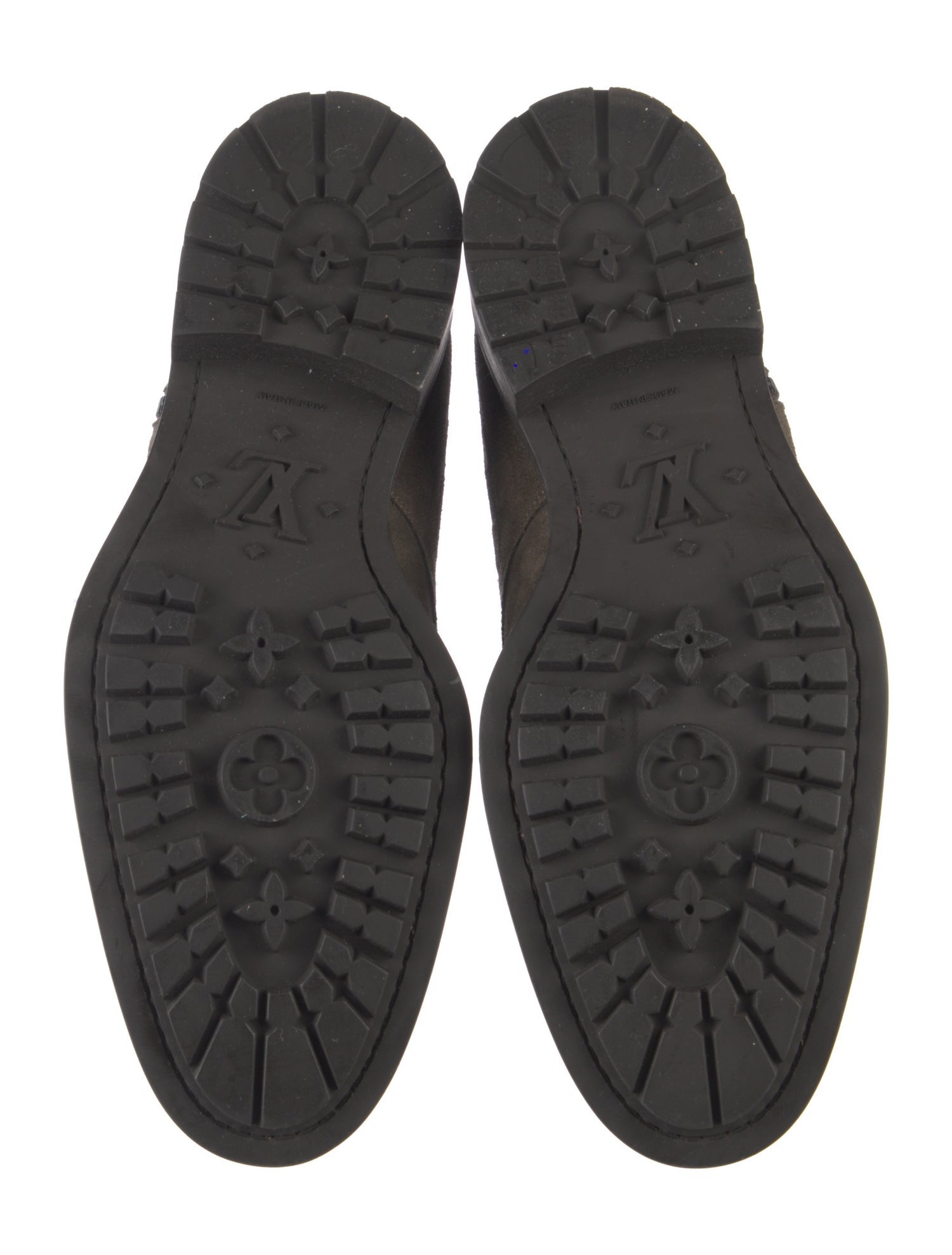 Louis Vuitton Suede Lace-Up Boots