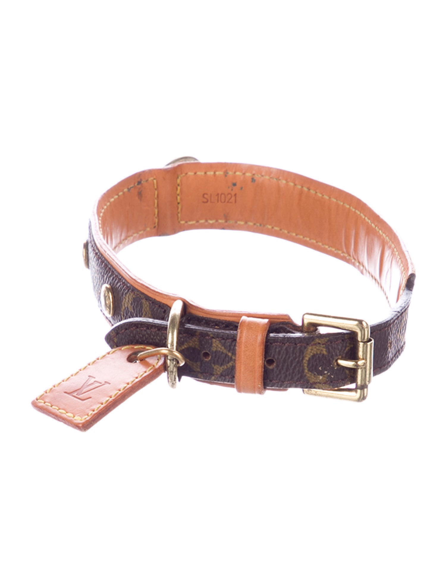 Louis Vuitton Monogram Baxter Dog Collar PM