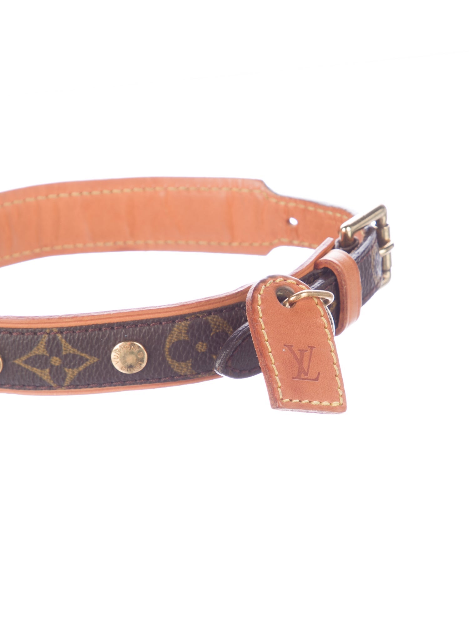 Louis Vuitton Monogram Baxter Dog Collar PM