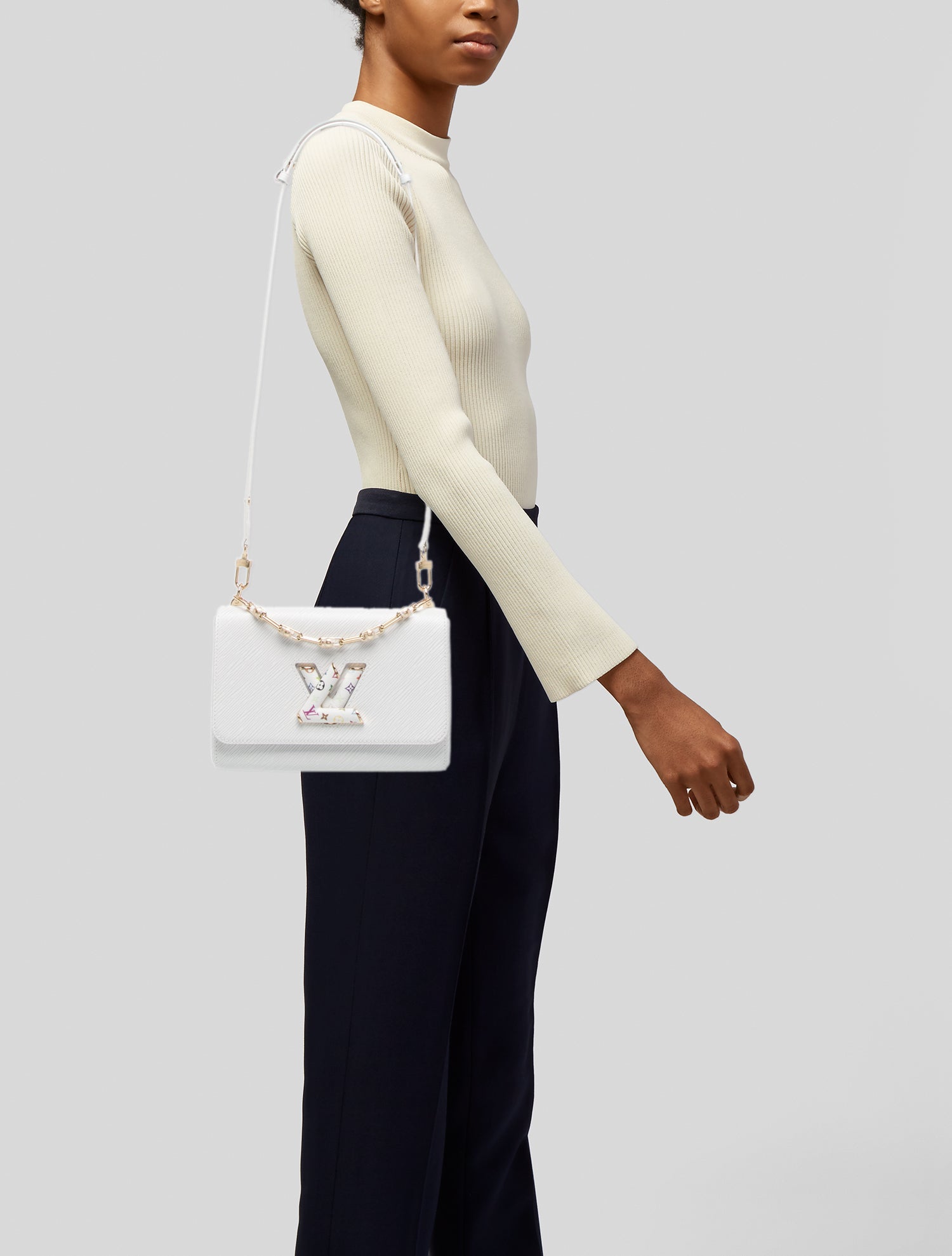 Louis Vuitton Multicolore Monogram x Takashi Murakami Slim Twist MM 2025