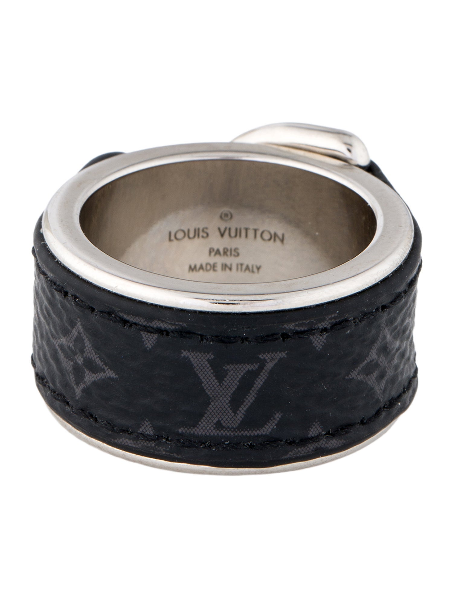 Louis Vuitton Monogram Eclipse Berg Band Ring