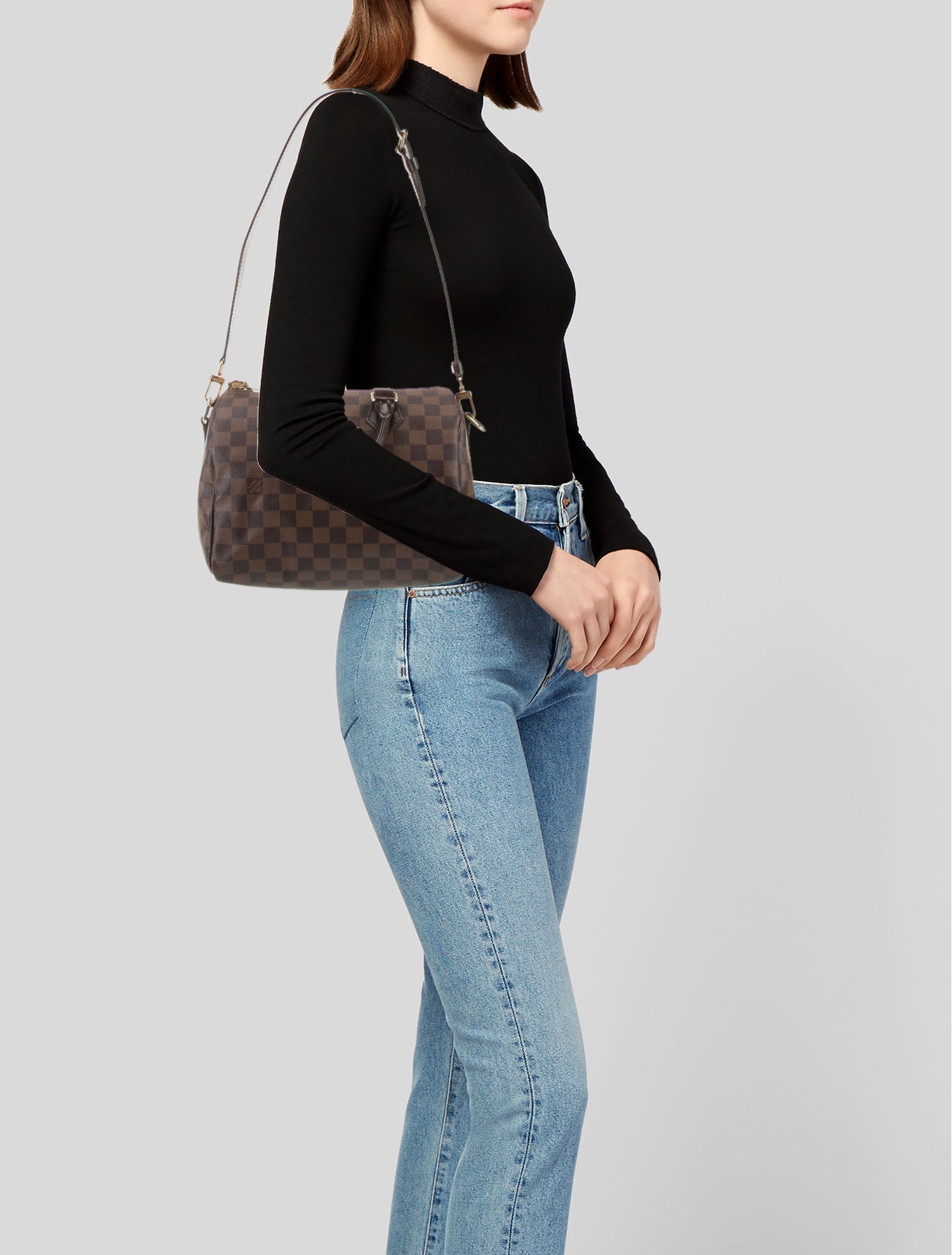 Louis Vuitton Damier Ebene Speedy Bandouliere