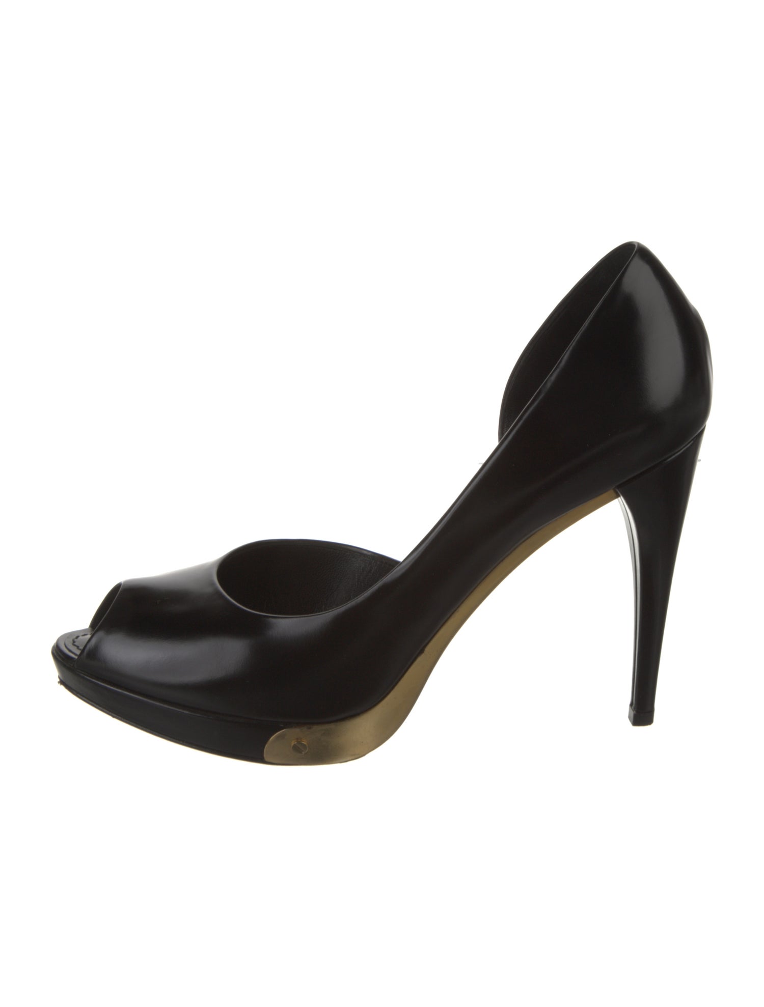 Louis Vuitton Patent Leather D'Orsay Pumps