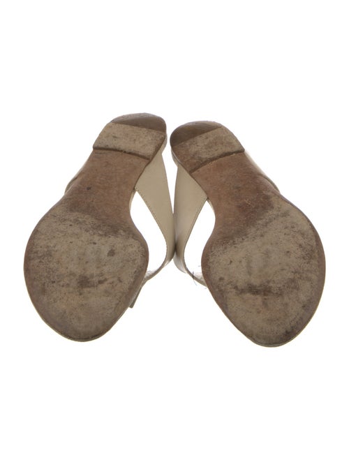 Louis Vuitton Damier Azur Pattern Leather Slides