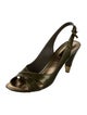 Louis Vuitton Patent Leather Slingback Sandals