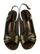 Louis Vuitton Patent Leather Slingback Sandals