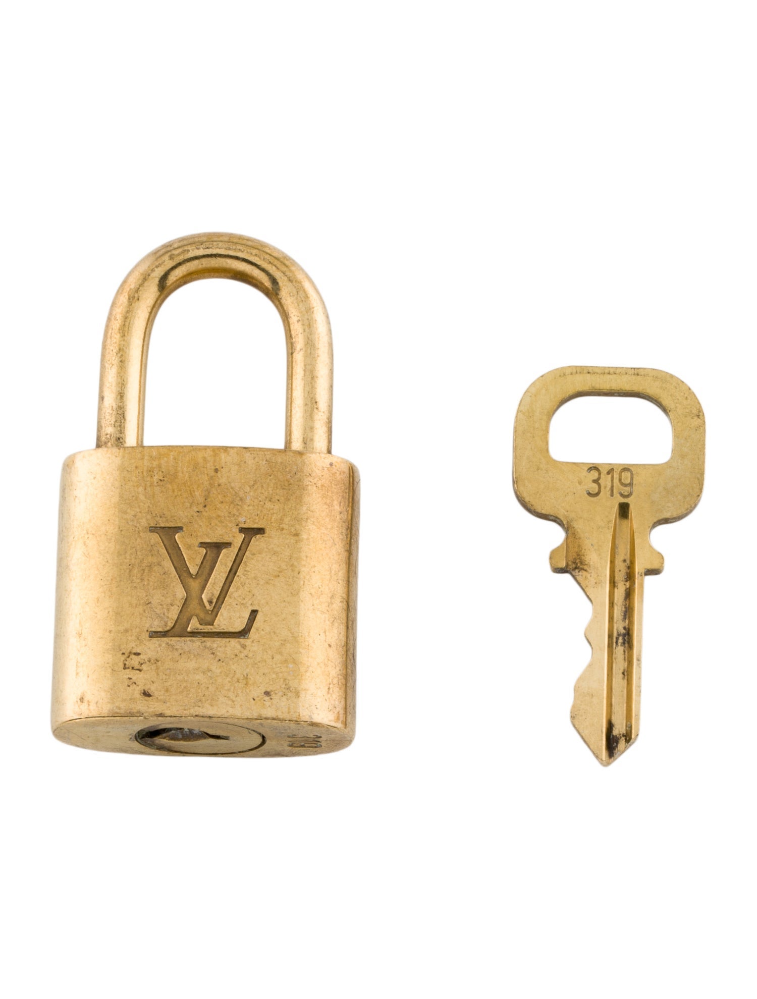Louis Vuitton Louis Vuitton Brass Lock & Key Set