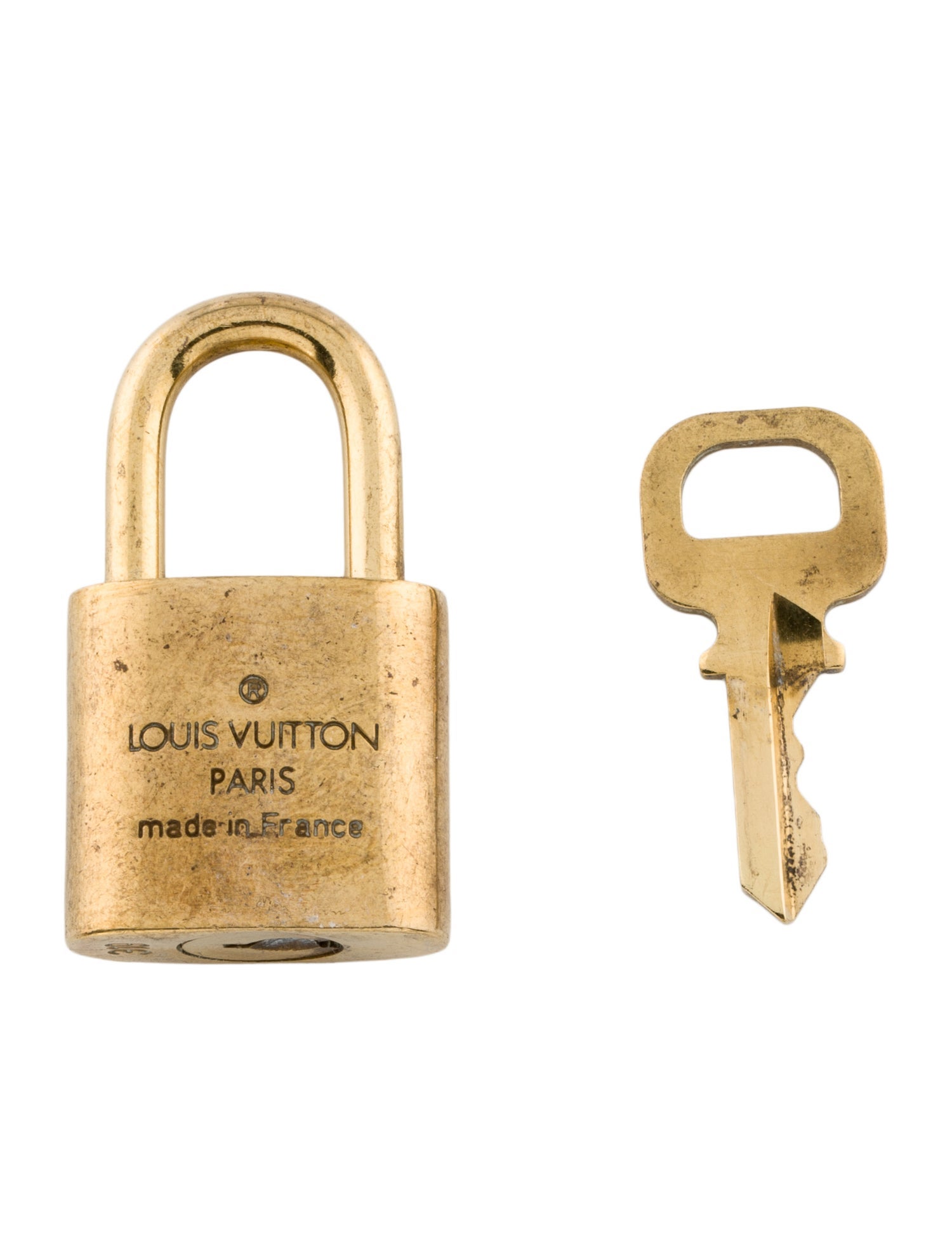 Louis Vuitton Louis Vuitton Brass Lock & Key Set