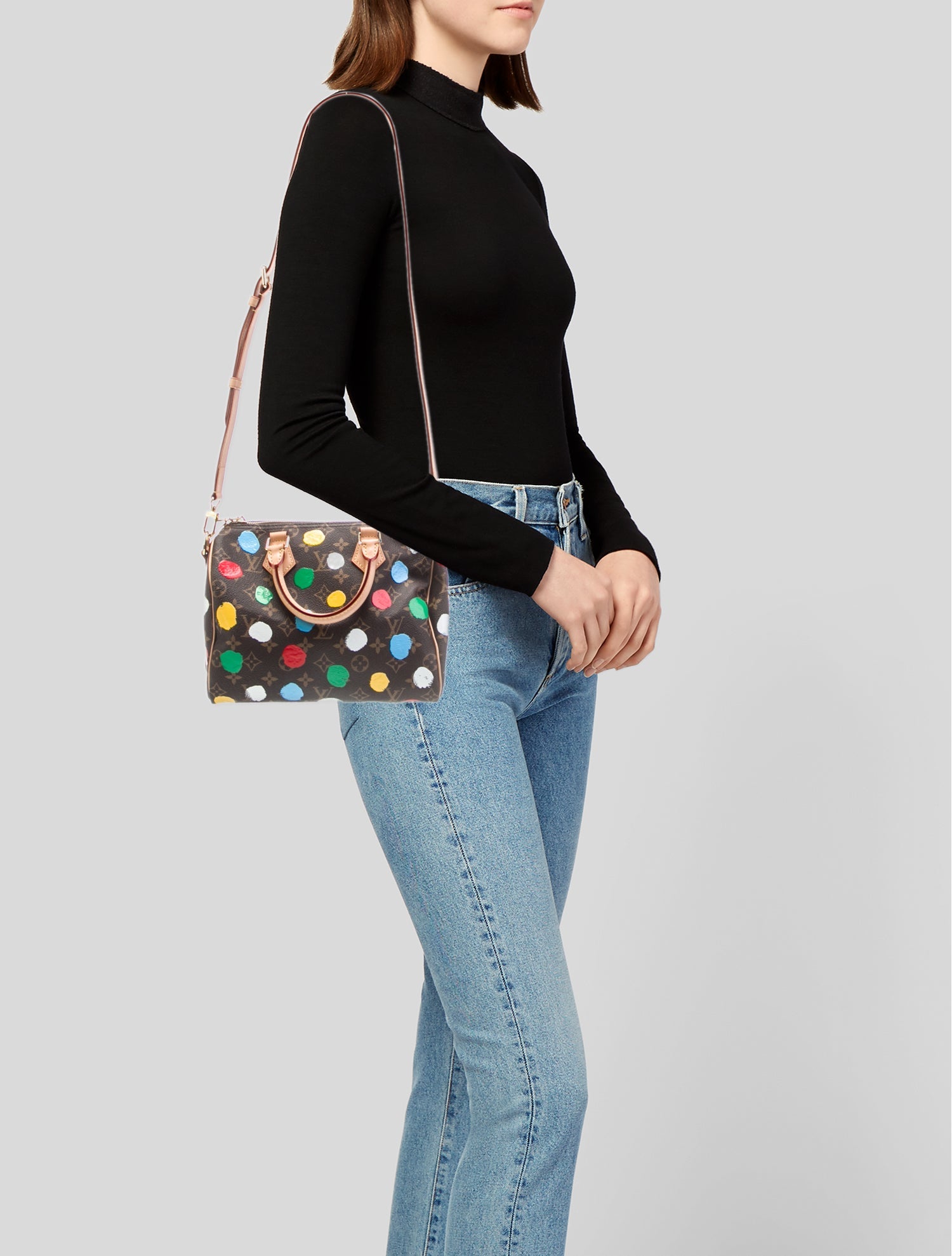 Louis Vuitton Monogram Painted Dots Infinity Speedy Bandouliere 25 2023