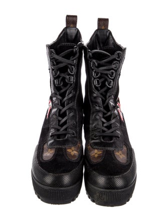 Louis Vuitton 2018 LV Monogram Combat Boots