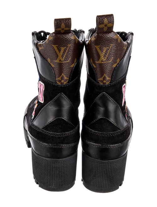 Louis Vuitton 2018 LV Monogram Combat Boots