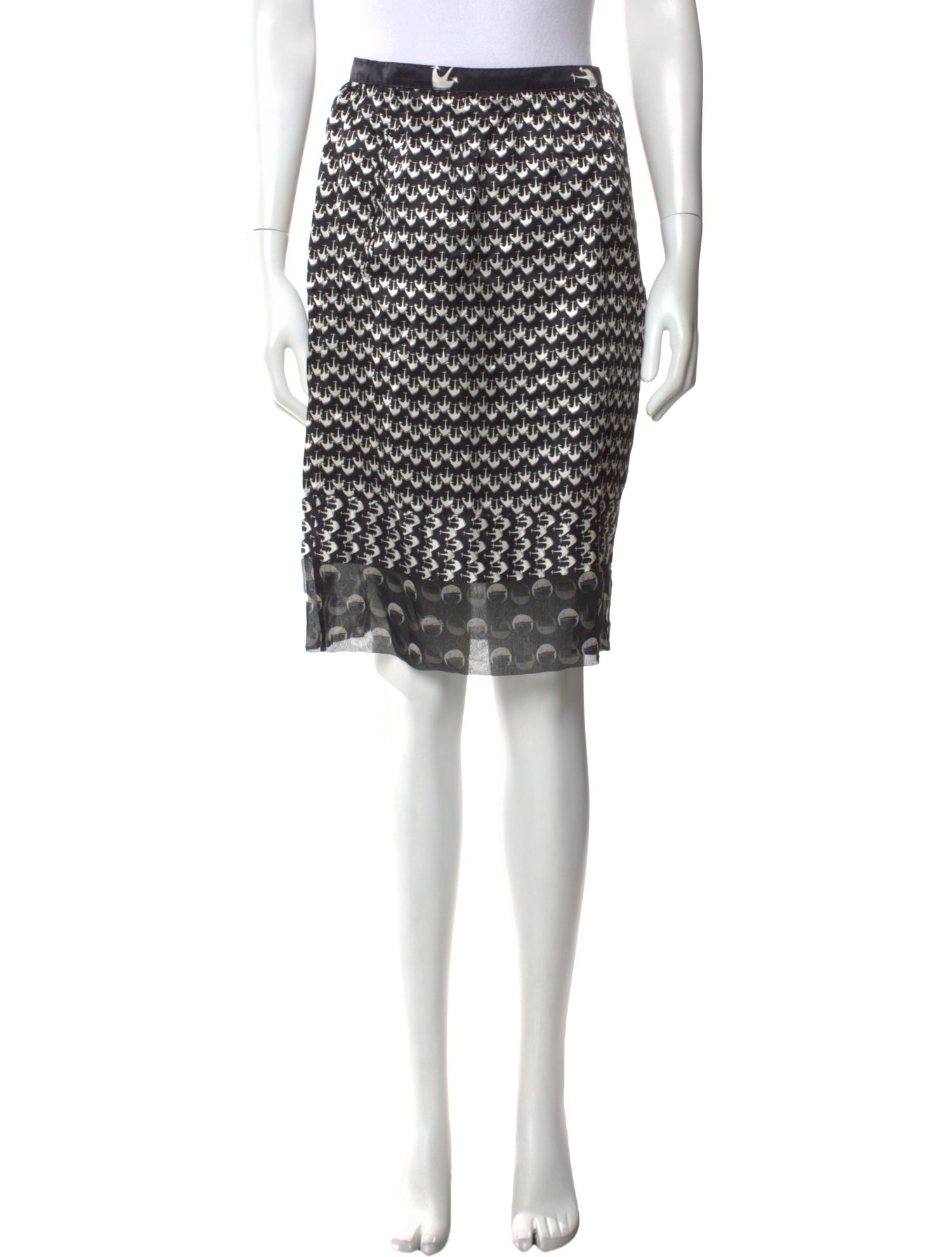 Louis Vuitton Vintage Knee-Length Skirt