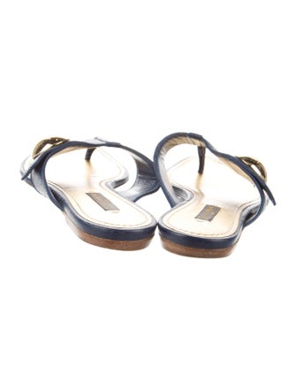 Louis Vuitton Leather Slides